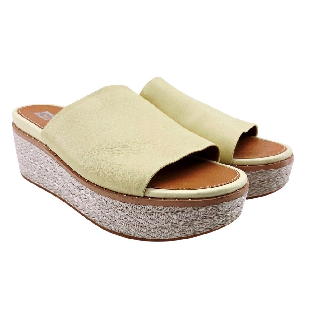 FitFlop Eloise Yellow Wedge Sandal - Size 9